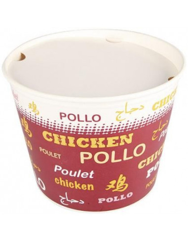 Pot chicken bucket en carton décoré 2410 ml 85oz (43)