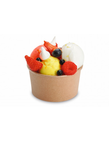 Pot à dessert et glace en carton 180ml (50)