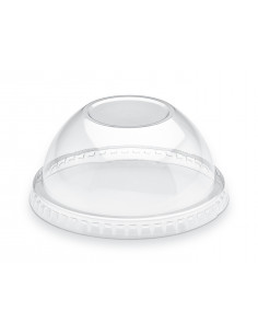 Couvercle pot à desserts et glace  180ml dôme transparent...