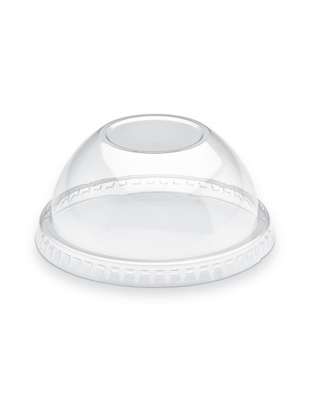 Couvercle pot à desserts et glace  180ml dôme transparent (100)