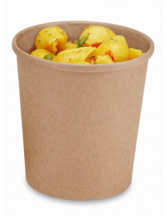 Pot à soupe carton kraft brun de 25 à 96cl